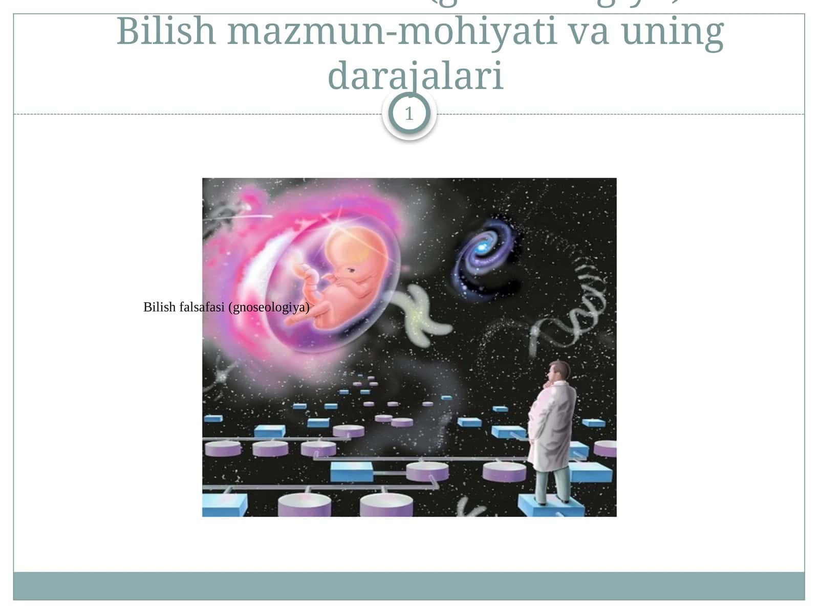 Bilish falsafasi (gnoseologiya)Bilish mazmun-mohiyati va uning darajalari