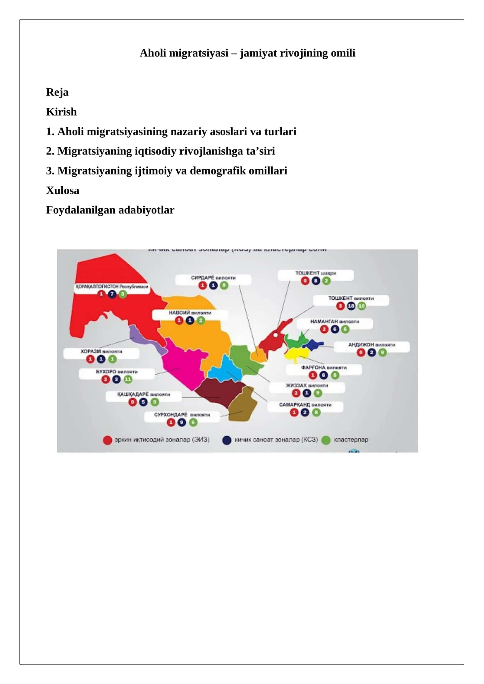 Aholi migratsiyasi – jamiyat rivojining omili