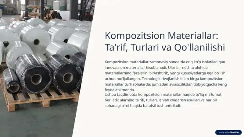 Kompozitsion Materiallar: Ta'rif, Turlari va Qo'llanilishi
