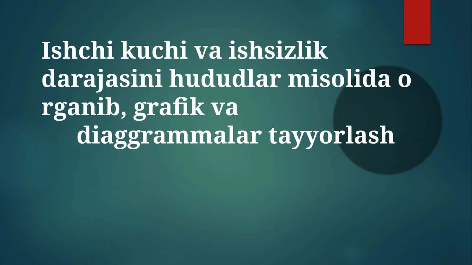 Viloyatlar bo'yicha ishsizlik darajasi tahlili