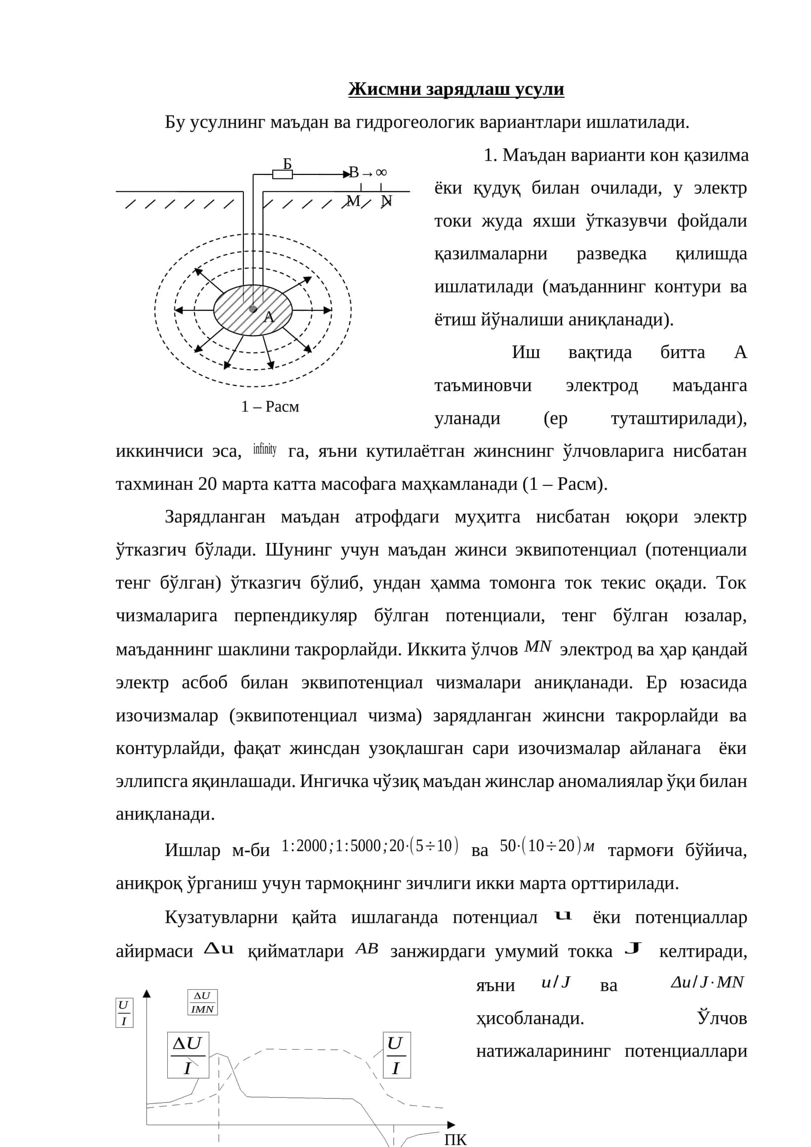 Ўзгармас электр майдонлар усуллари