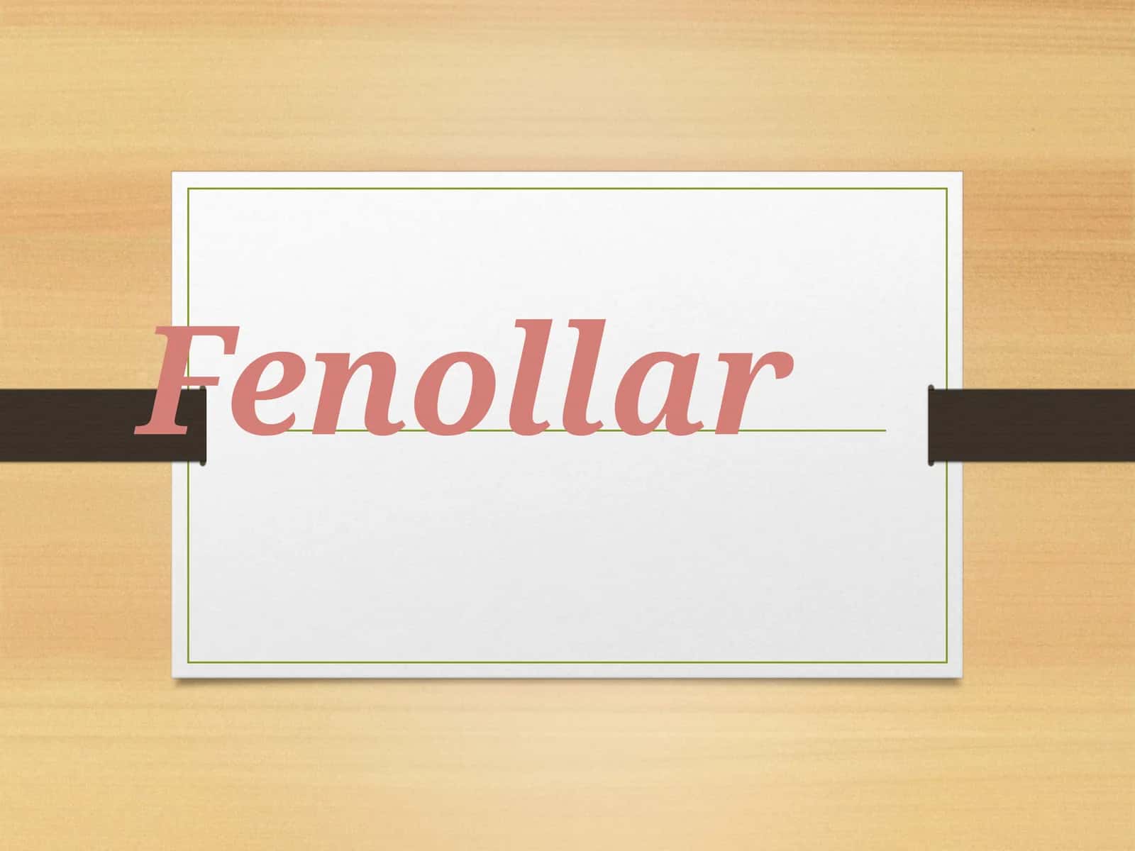 Fenollar