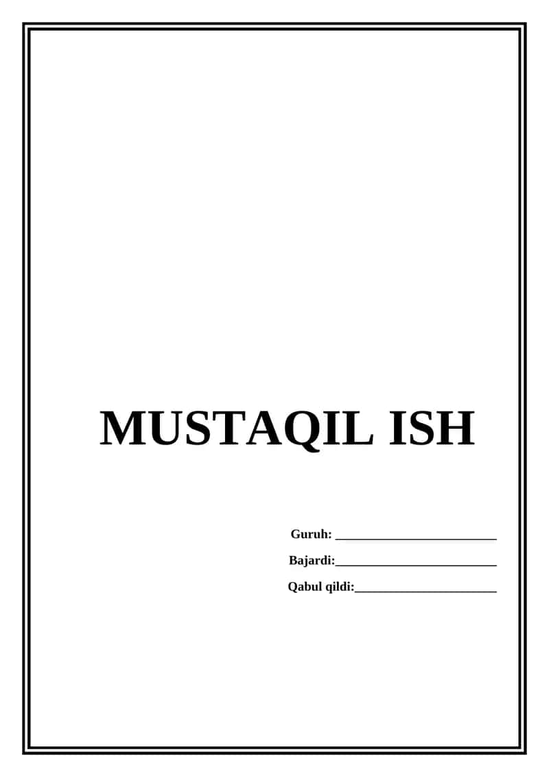 MUSTAQIL TARAQQIYOTNING DASTLABKI BOSQICHIDAGI MUAMMOLAR