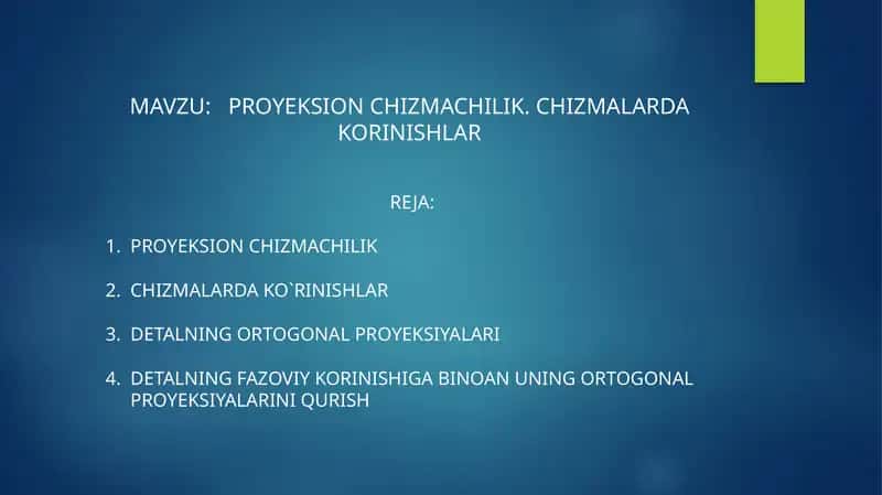 PROYEKSION CHIZMACHILIK