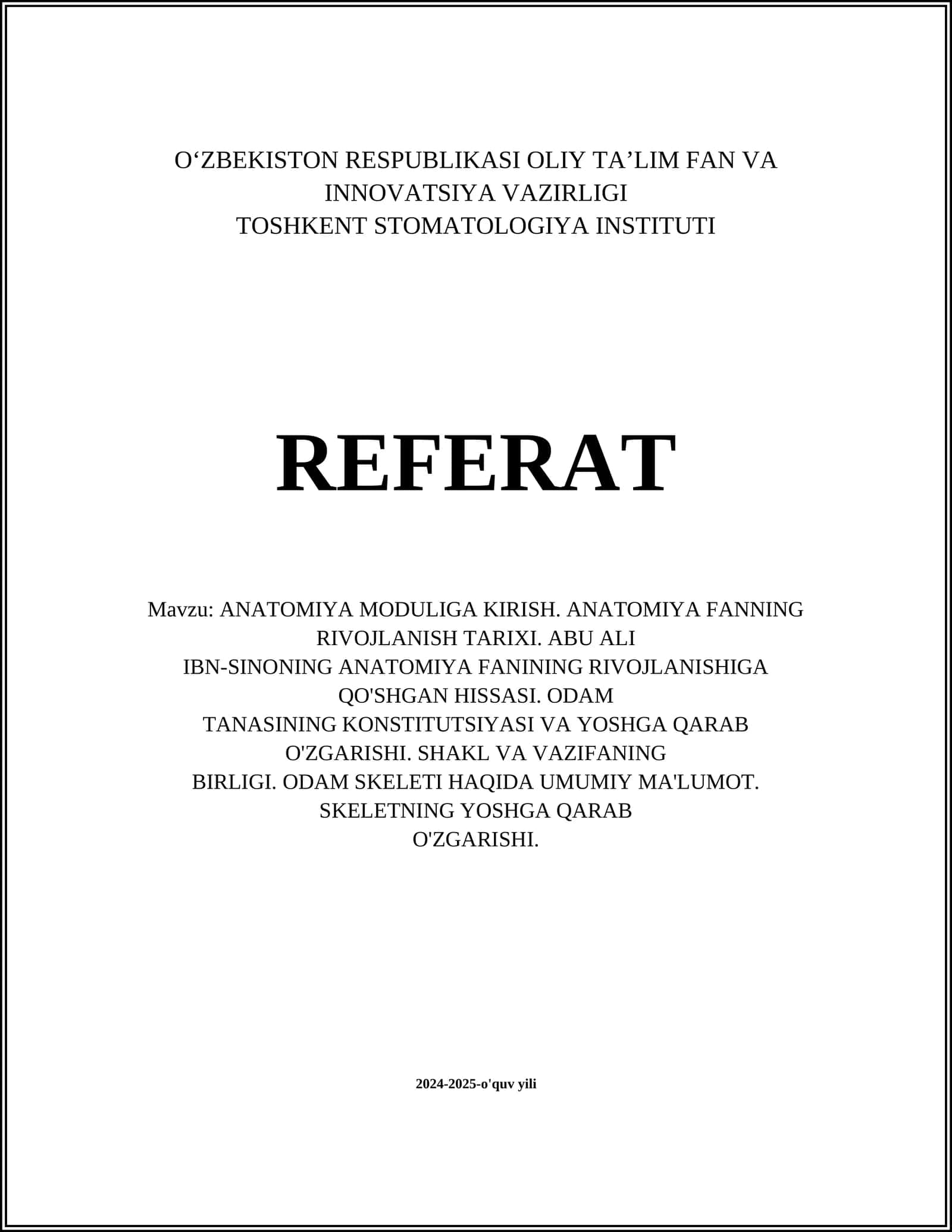 ANATOMIYA MODULIGA