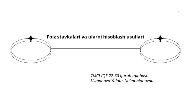 Foiz stavkalari va ularni hisoblash usullari