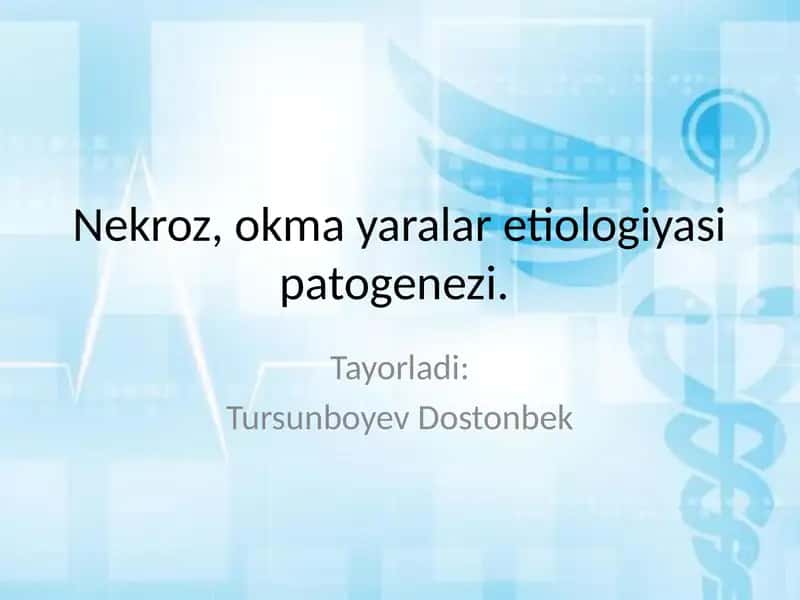 Nekroz, okma yaralar etiologiyasi patogenezi