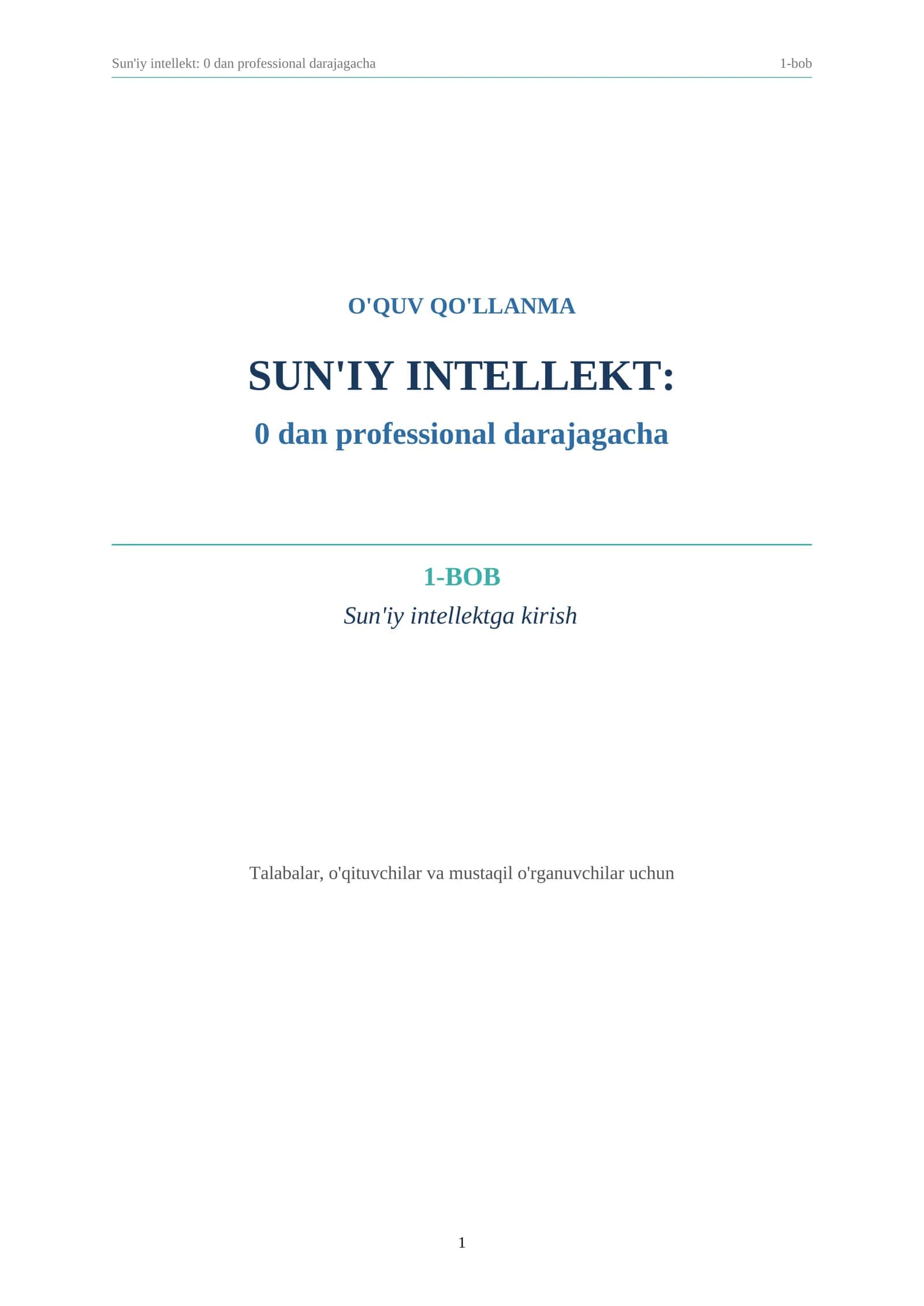 SUN'IY INTELLEKT
