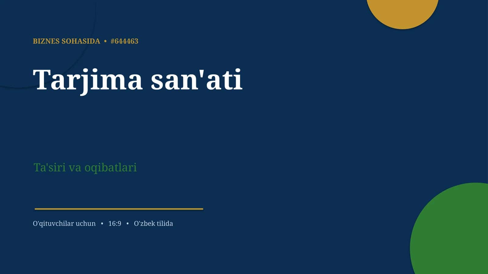 Tarjima san'ati