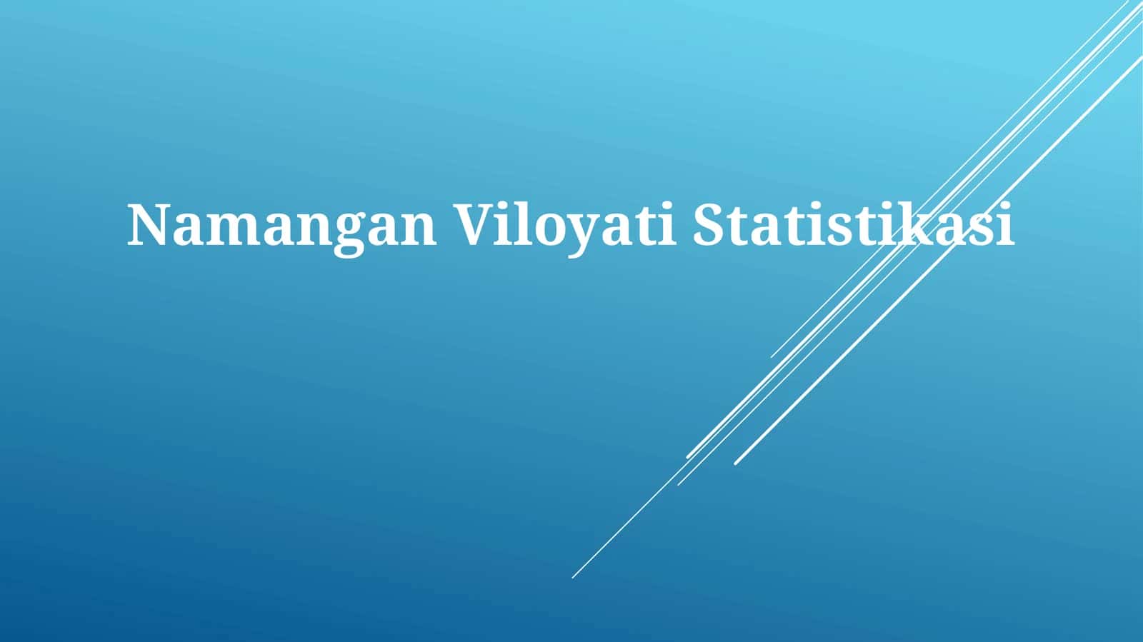 Namangan Viloyati Statistikasi