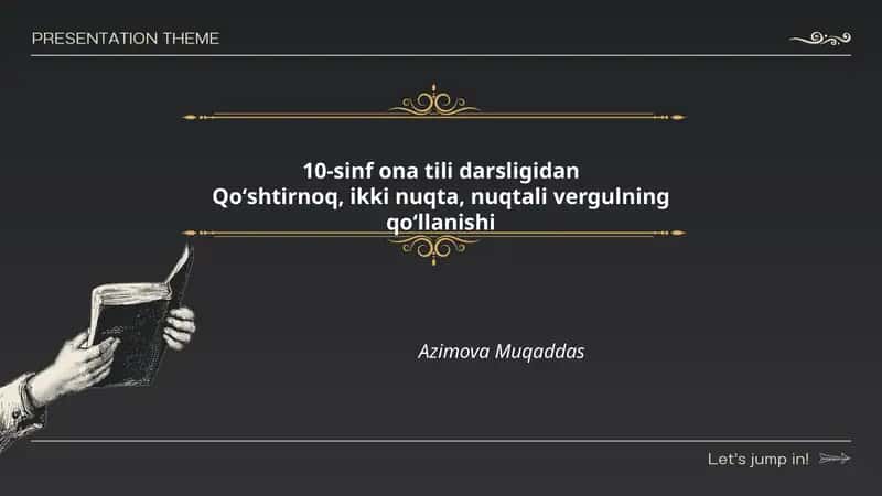 10-sinf ona tili darsligidan