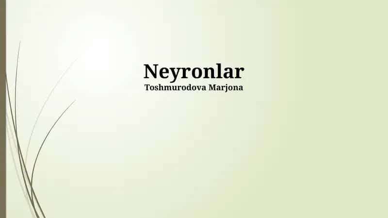 Neyronlar