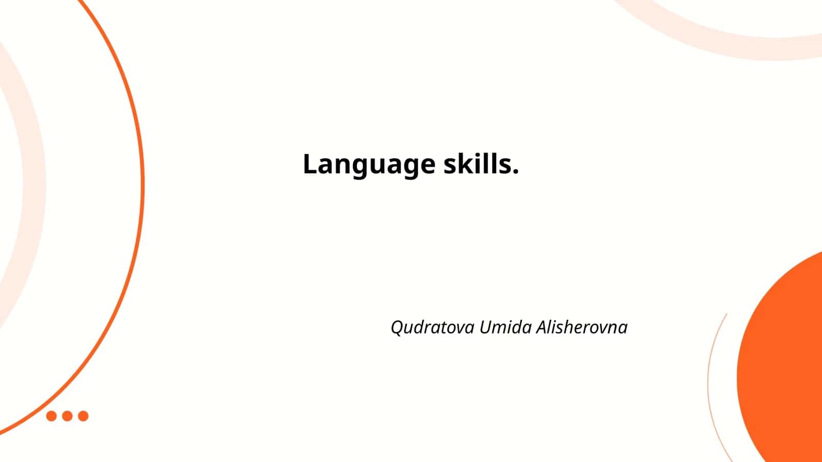 Language Skills