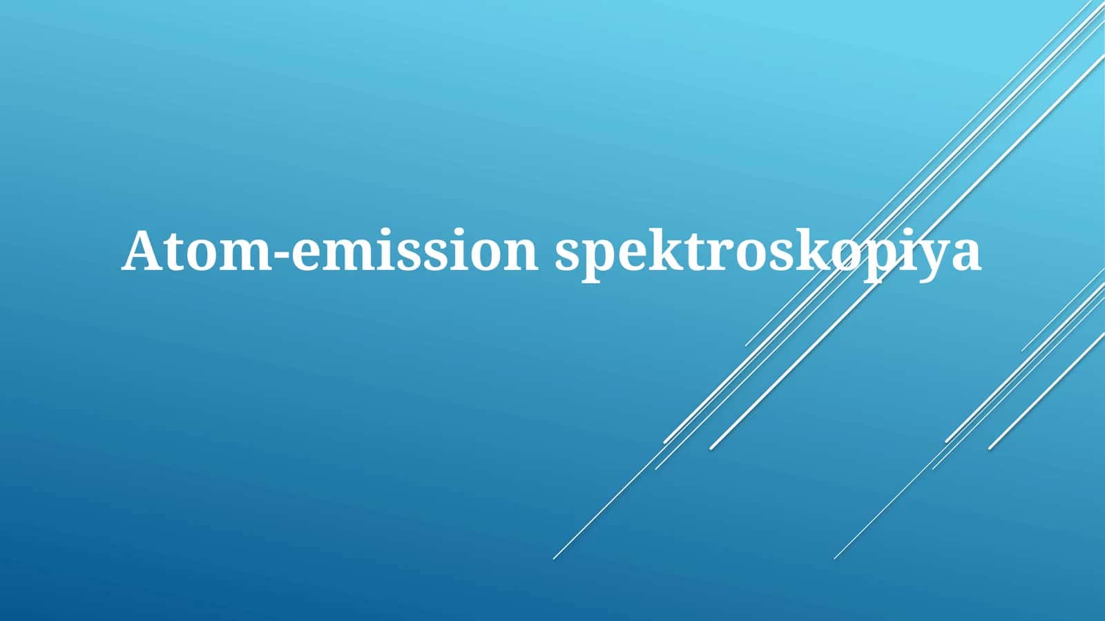 Atom-emissionspektroskopiya