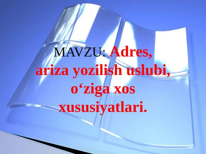 Ariza Yozish