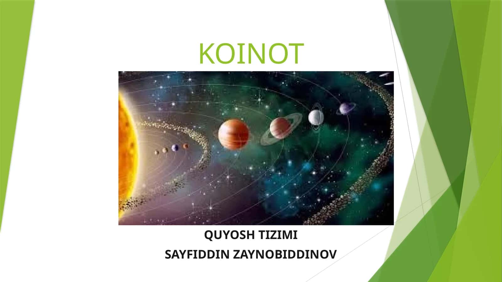 QUYOSH TIZIMI SAYYORALARI