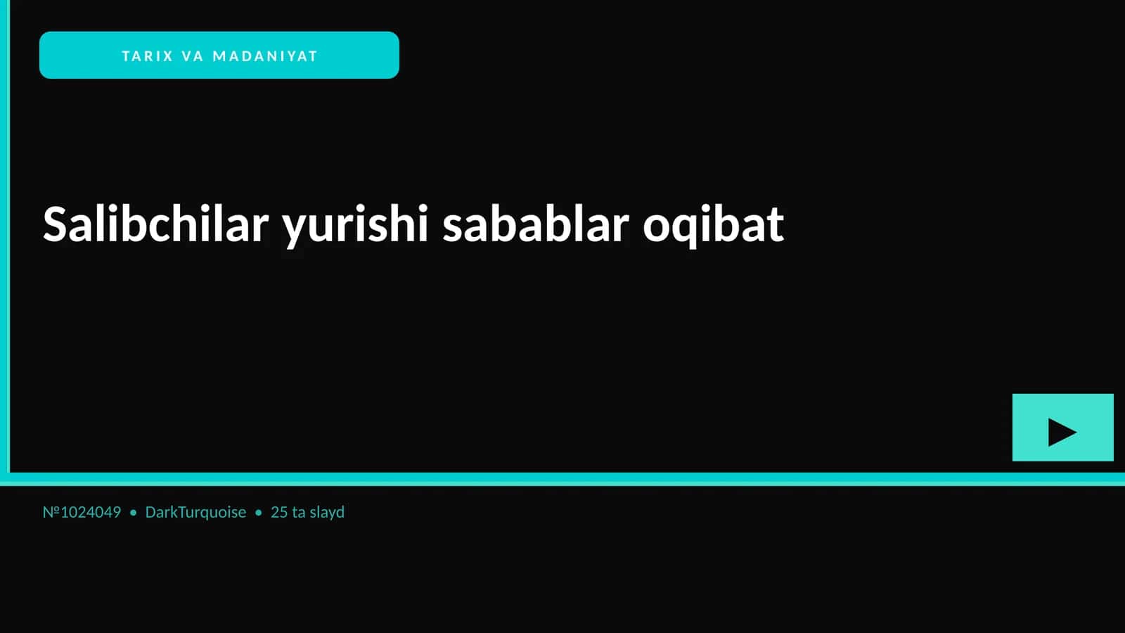 Salibchilar yurishi sabablar oqibat