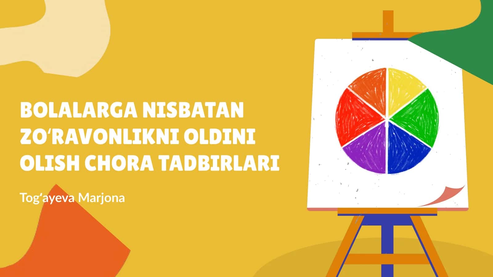 BOLALARGA NISBATAN ZOʻRAVONLIKNI OLDINI OLISH CHORA TADBIRLARI