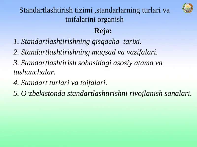 Standartlashtirishtizimi