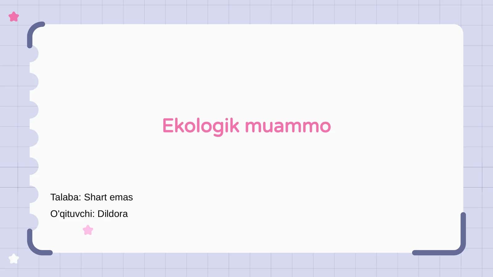 Ekologik muammo