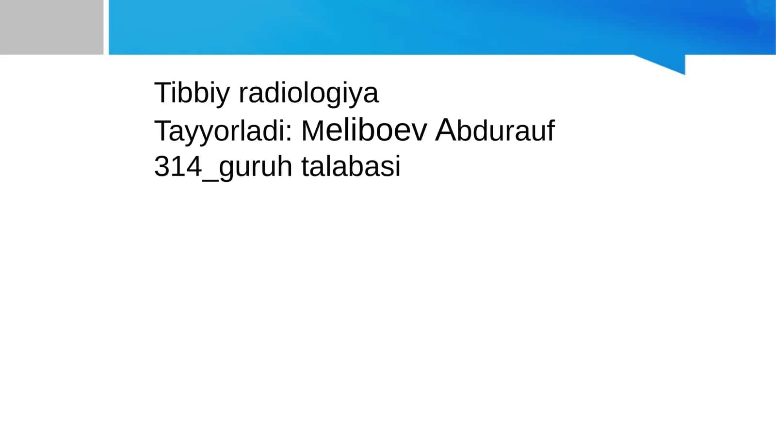 Tibbiy radiologiya