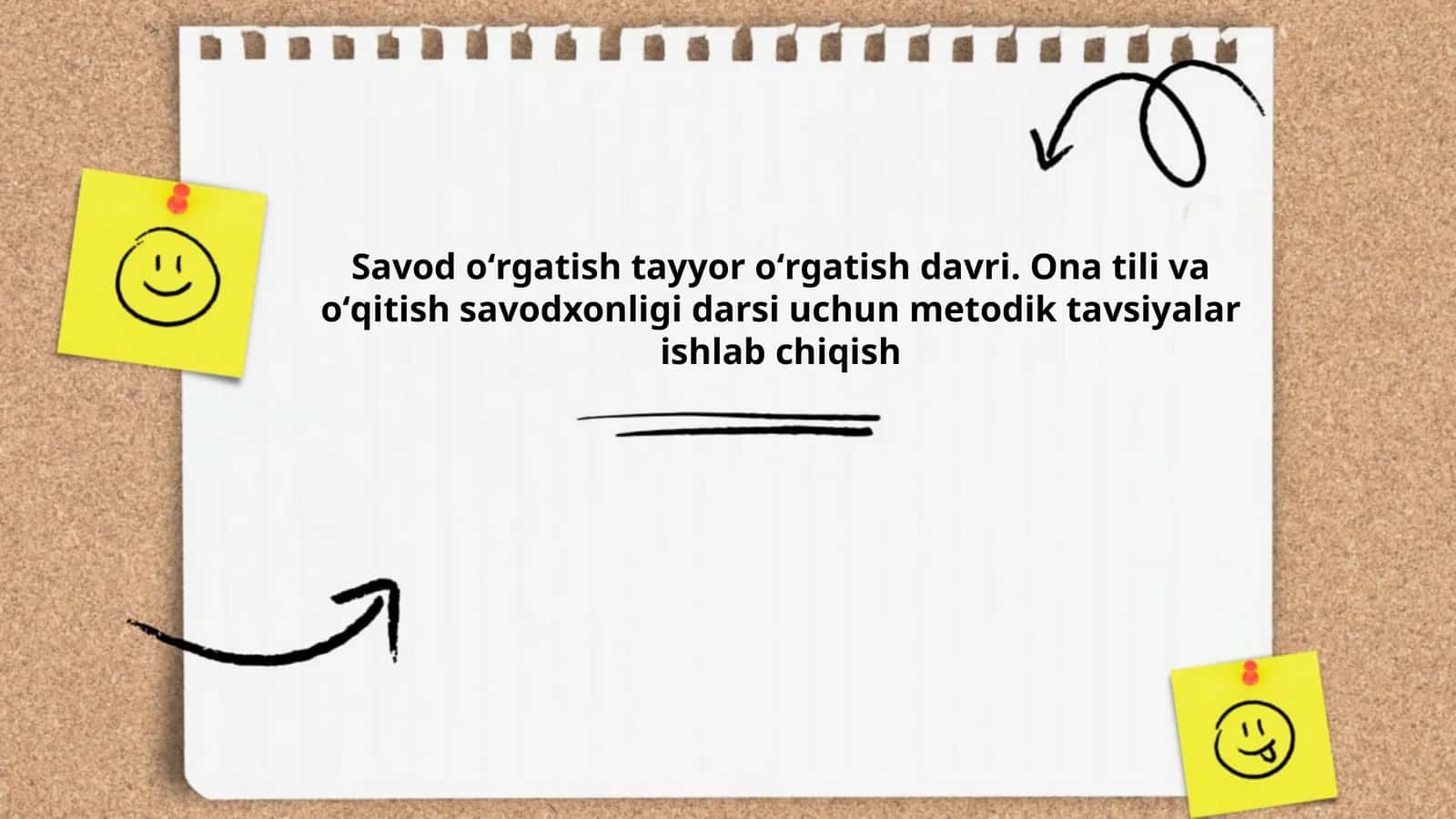 Savod oʻrgatish tayyor oʻrgatish davri. Ona tili va oʻqitish savodxonligi darsi uchun metodik tavsiyalar ishlab chiqish