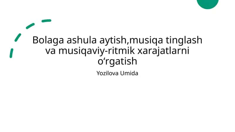 Musiqa va aqliy rivojlanish