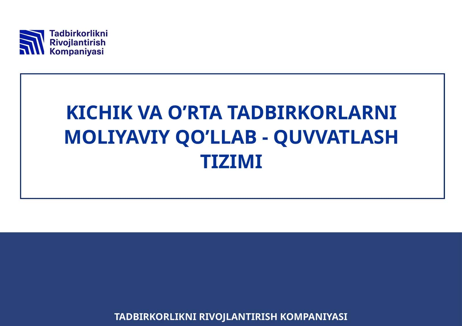 TAQDIM ETILADIGAN MOLIYAVIY YORDAMLAR