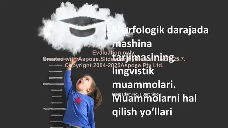 Morfologik darajada mashina tarjimasining lingvistik muammolari va ularni hal qilish yo‘llari