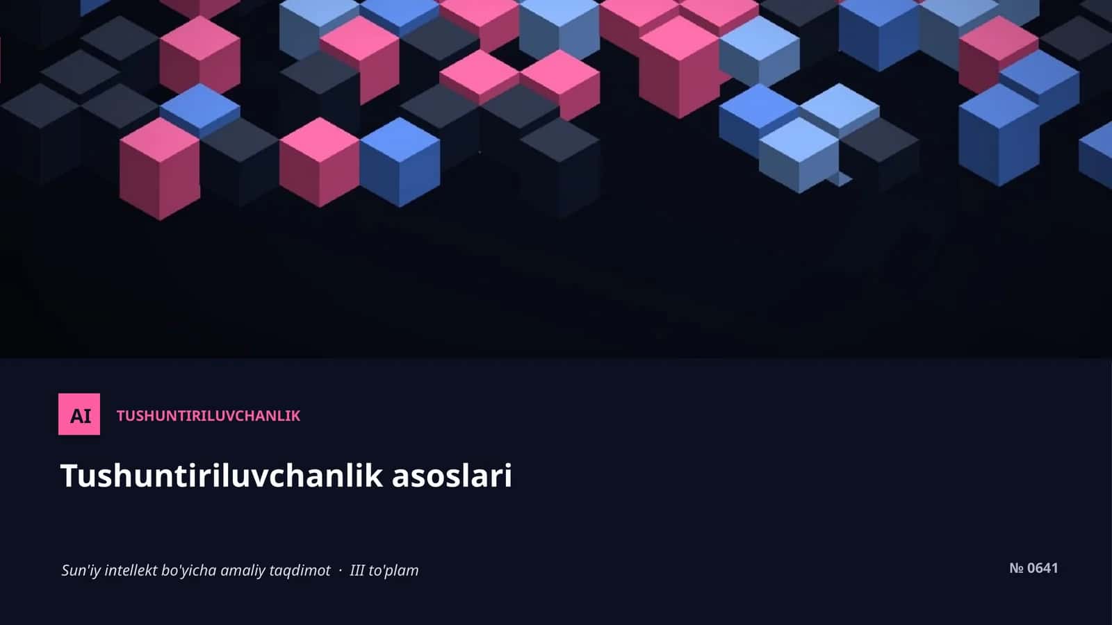 Tushuntiriluvchanlik asoslari