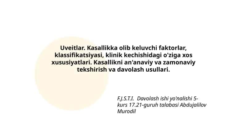 Uveitlar