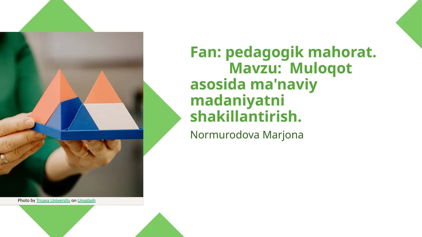 Muloqot asosida ma'naviy madaniyatni shakillantirish