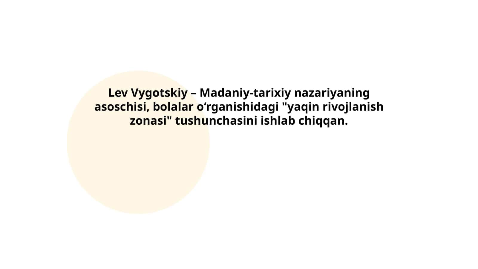 Lev Vygotskiyning hayoti va faoliyati