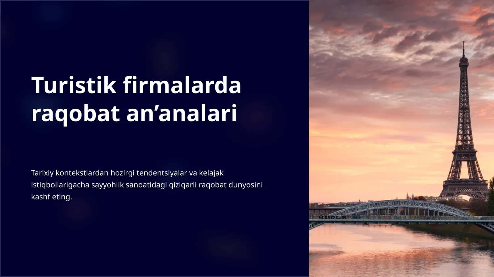 Turistik firmalarda raqobat an’analari