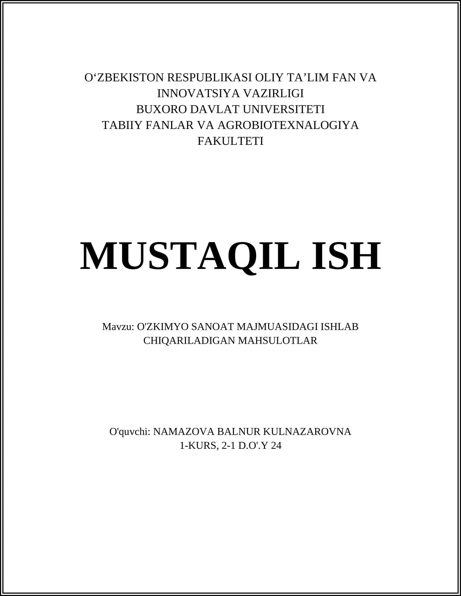 Ammiak ishlab chiqarish