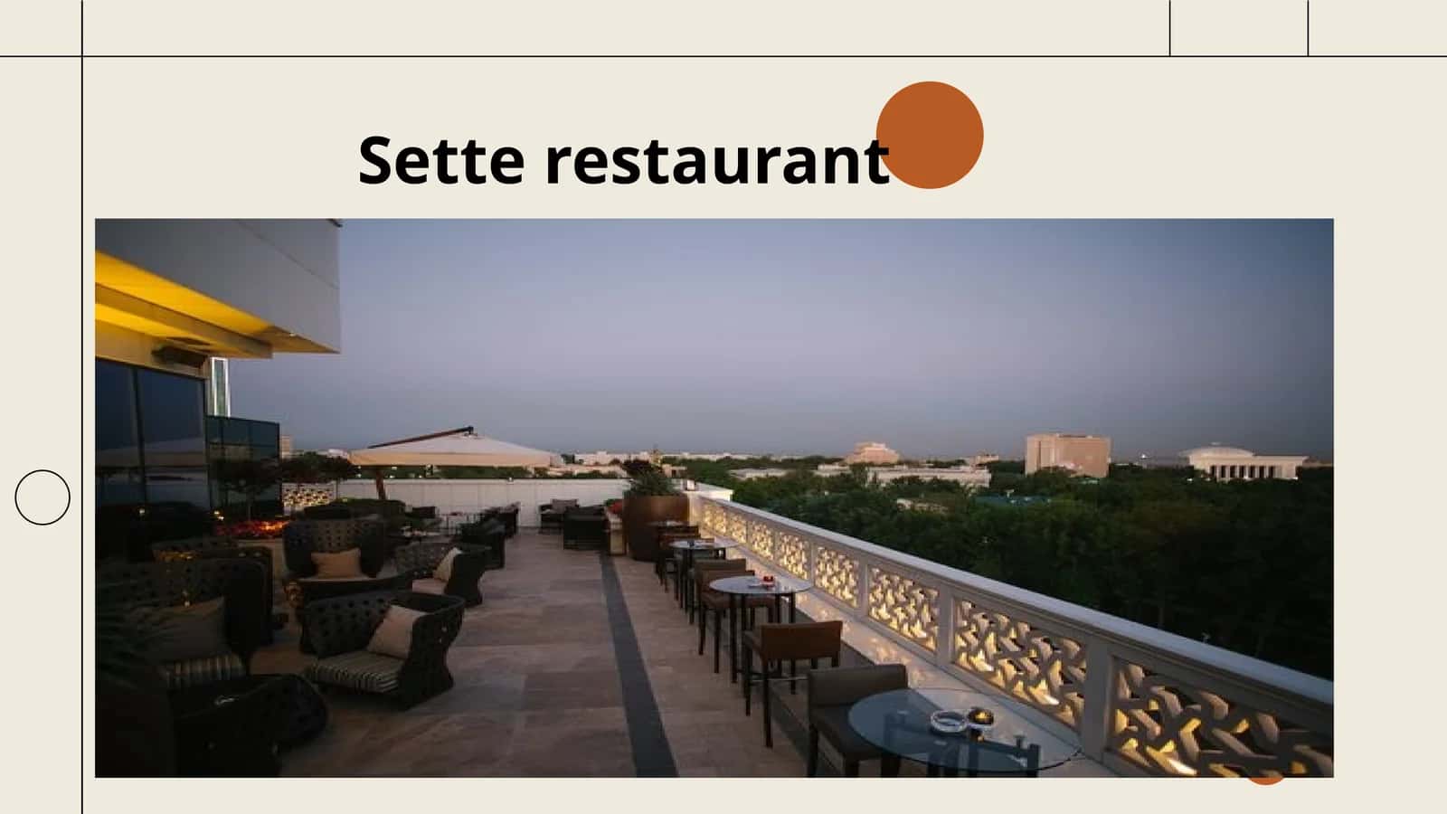Sette Restoranining Konsepti