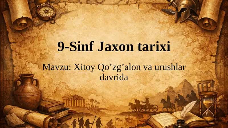 Jaxon Tarixi: XITOY qoʻzgʻalon va urushlar davrida