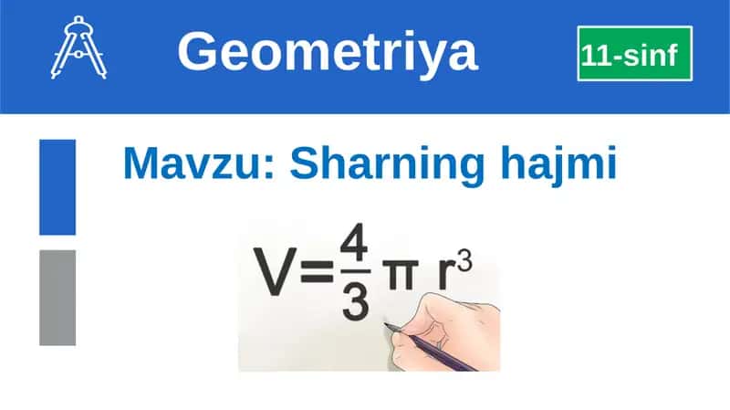 sharning hajmi