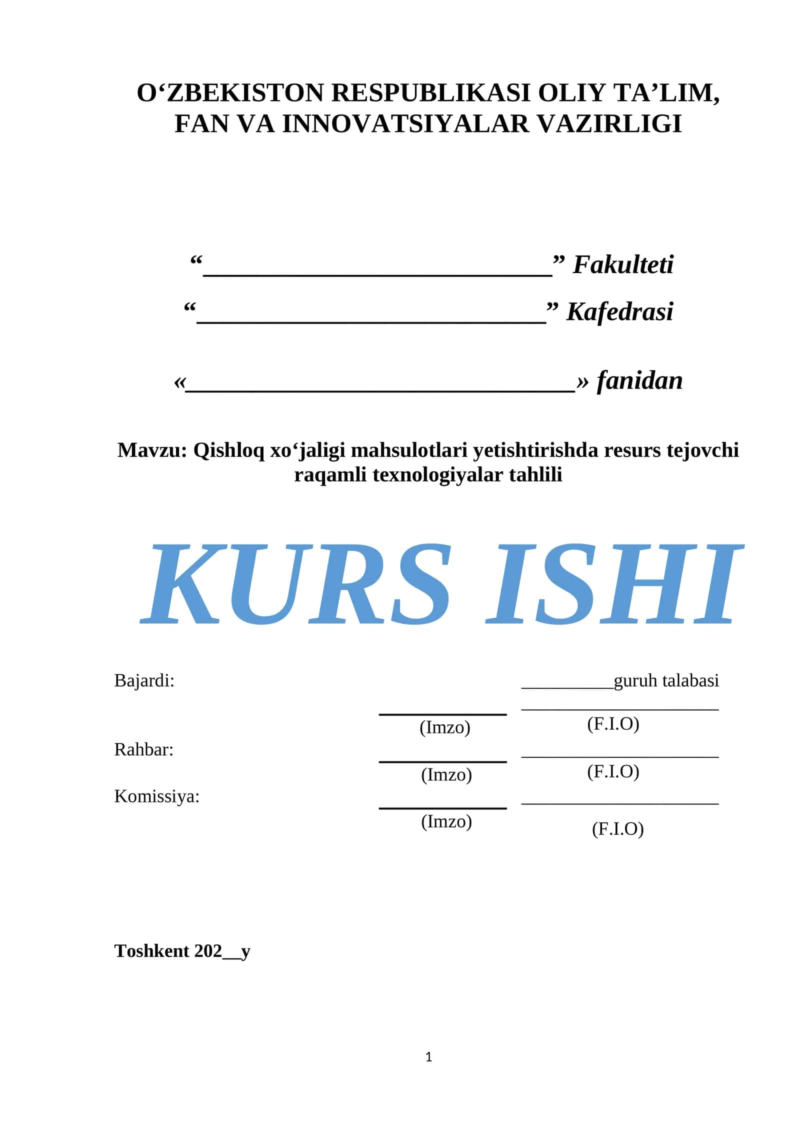 Qishloq xo‘jaligi mahsulotlari yetishtirishda resurs tejovchi raqamli texnologiyalar tahlili