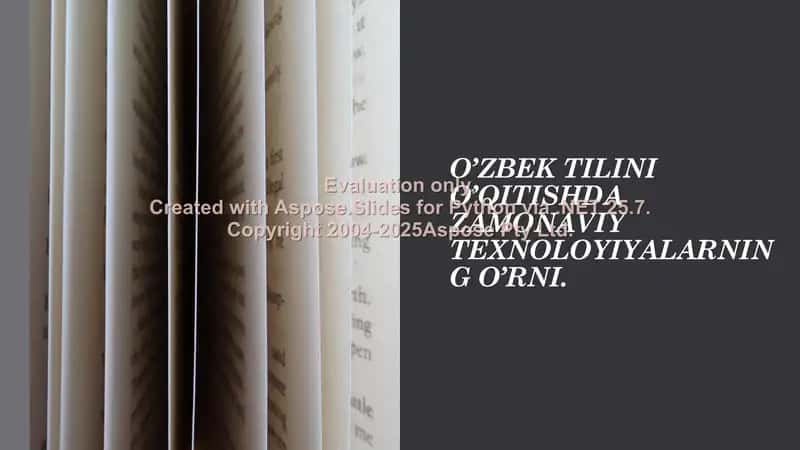 O'zbek tili