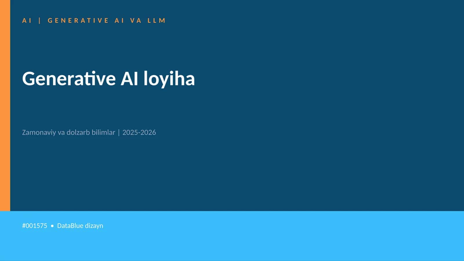 Generative AI loyiha