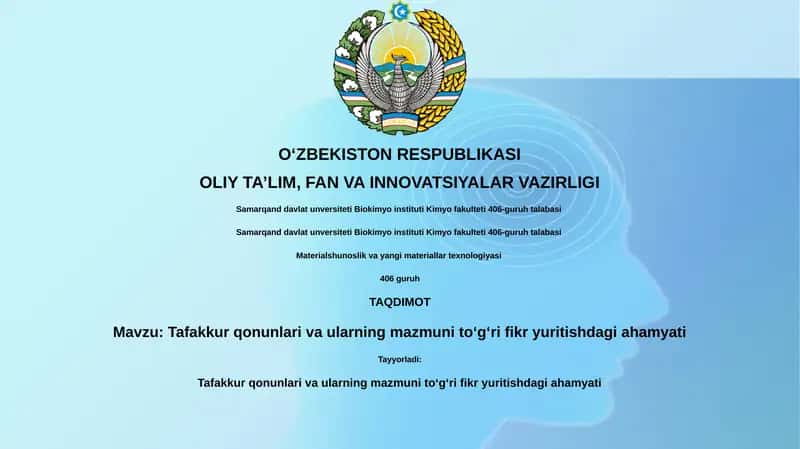 Materialshunoslik va yangi materiallar texnologiyasi