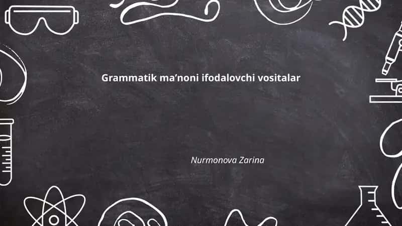 Grammatik maʼnoni ifodalovchi vositalar