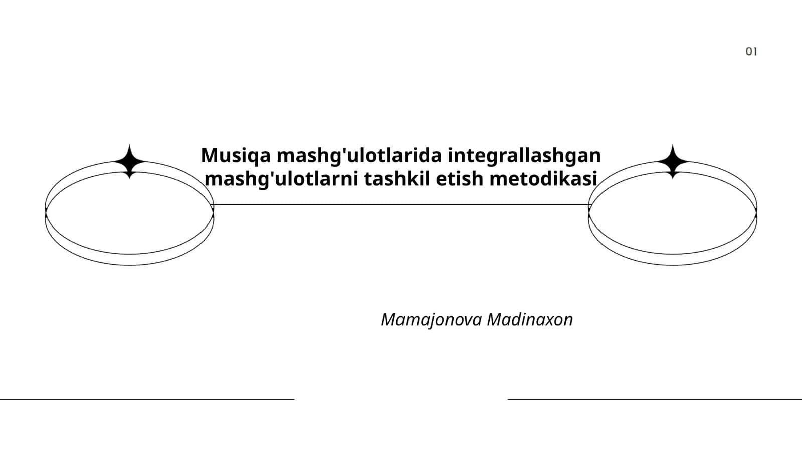 Musiqa mashg'ulotlarida integrallashgan mashg'ulotlarni tashkil etish metodikasi