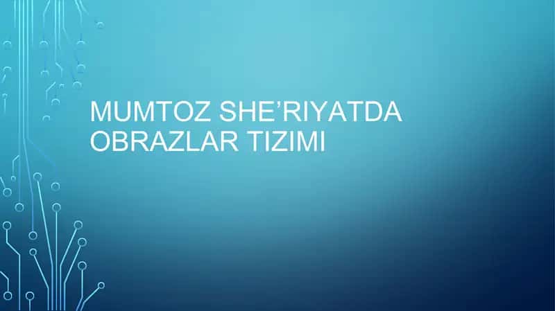 Mumtoz she’riyatda obrazlar tizimi