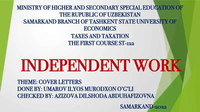 TAXES AND TAXATION