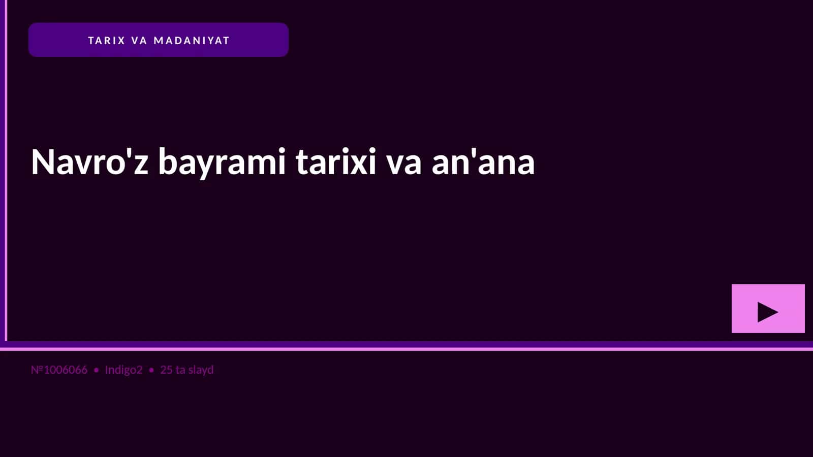Navro'z bayrami tarixi va an'ana