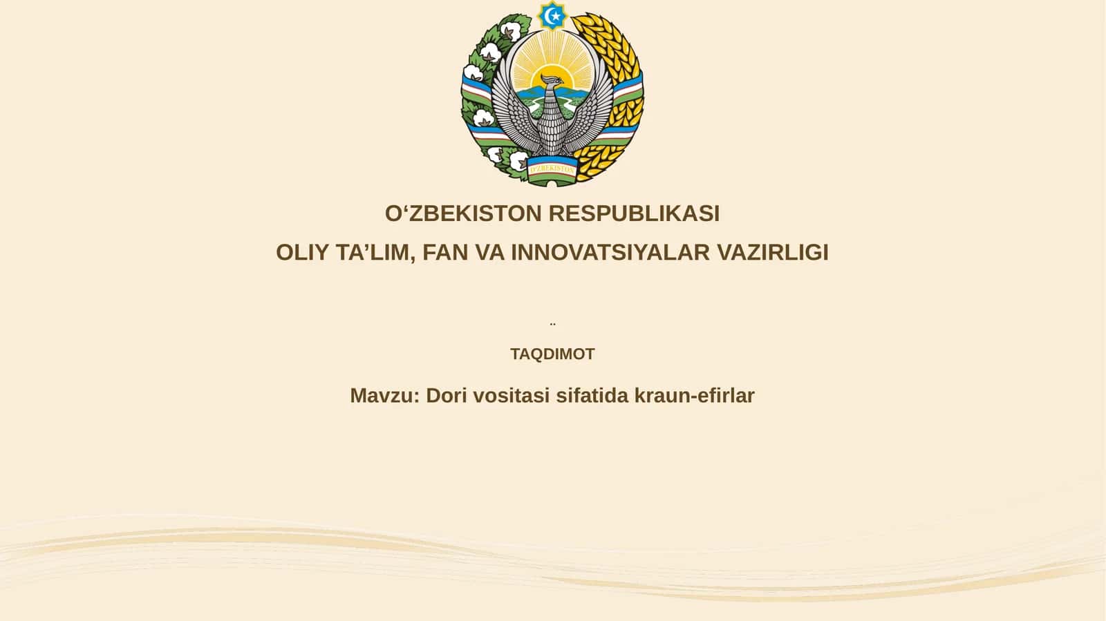 Dorivositasisifatidakraun-efirlar