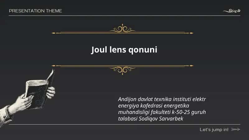 Joul lens qonuni