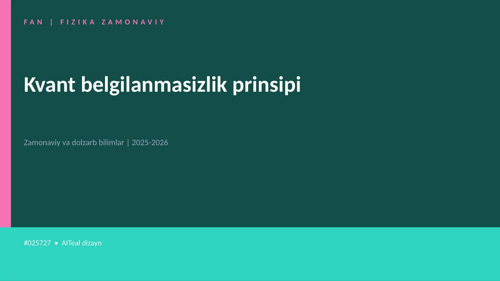 Kvant belgilanmasizlik prinsipi
